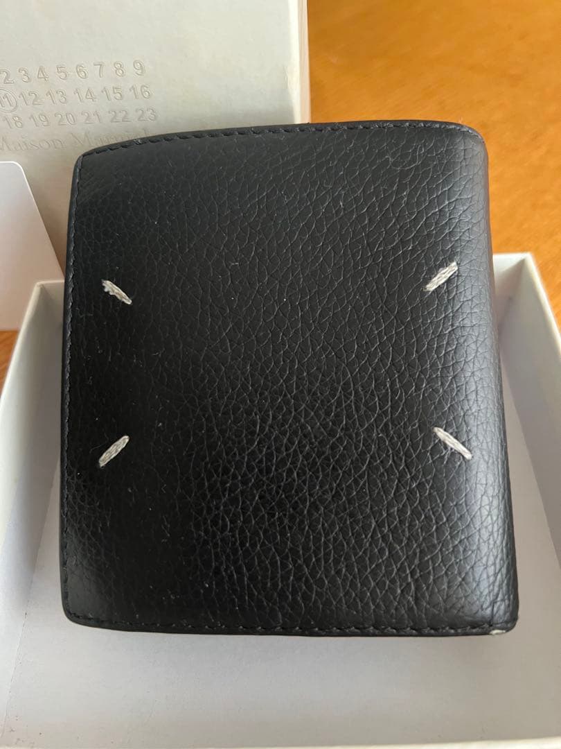 Maison Margiela マルジェラ コンパクト レザー 財布 ブラック