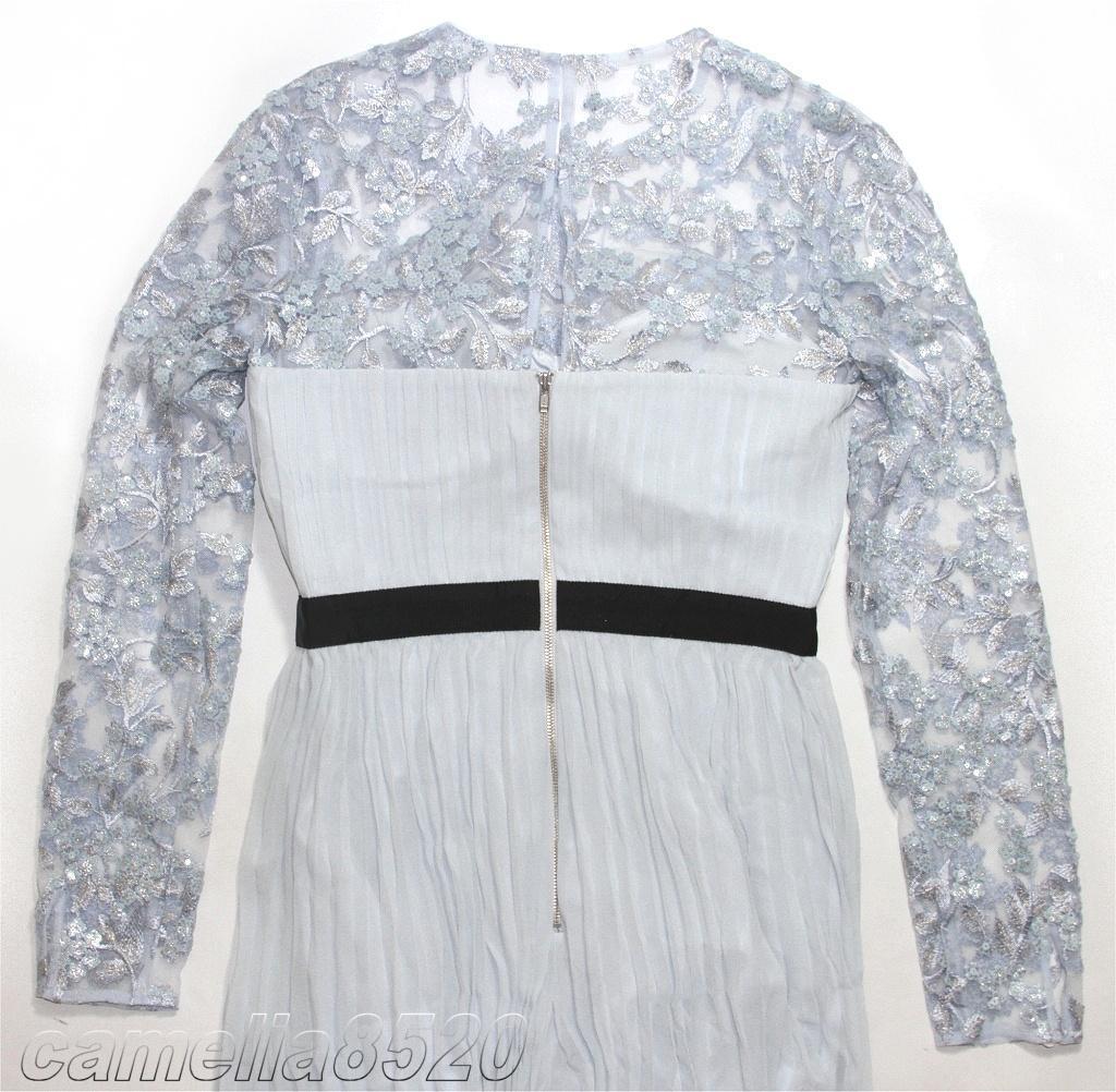 r*e様 セルフポートレイト オールインワン プリーツ レース ライトブルー U