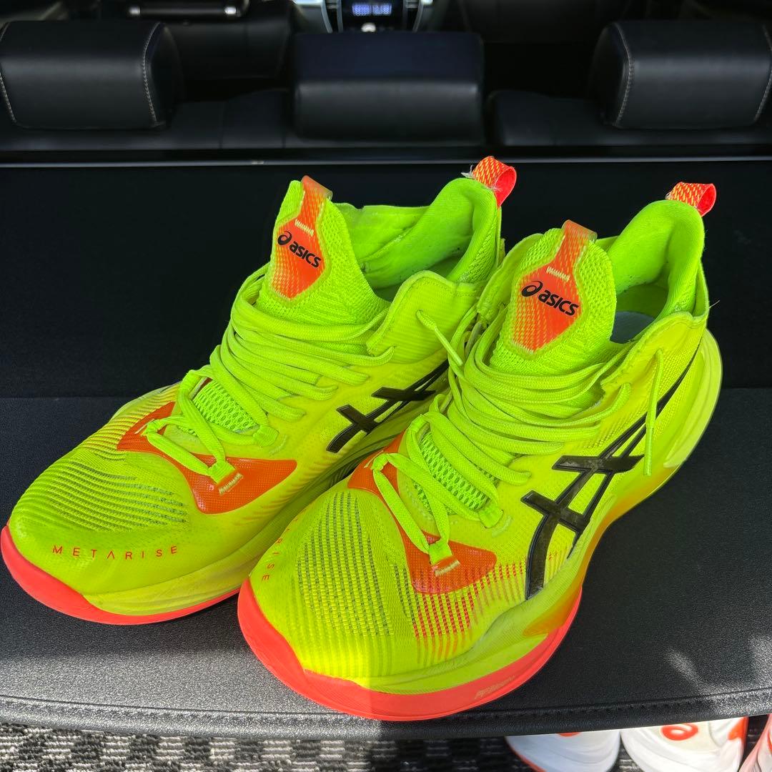 ASICS RISE 2 バレーボールシューズ 蛍光イエロー28センチ