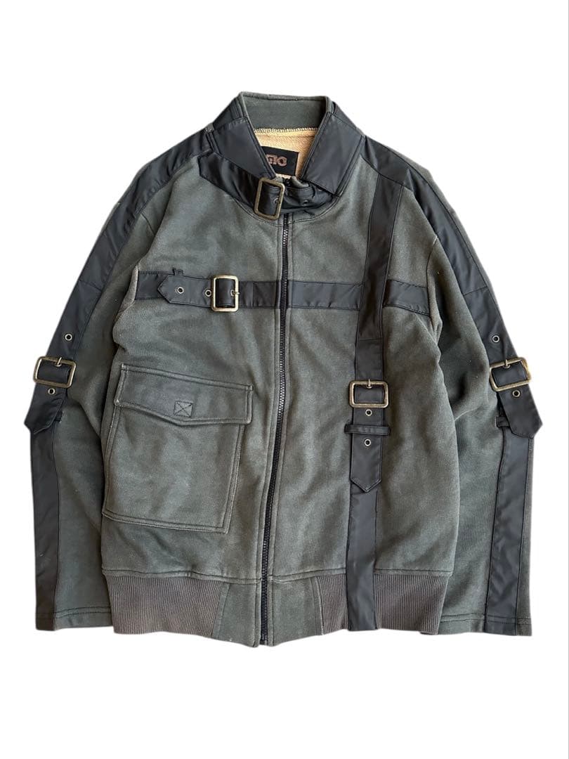 ジャケット・アウター bondage design coating bomber jacket