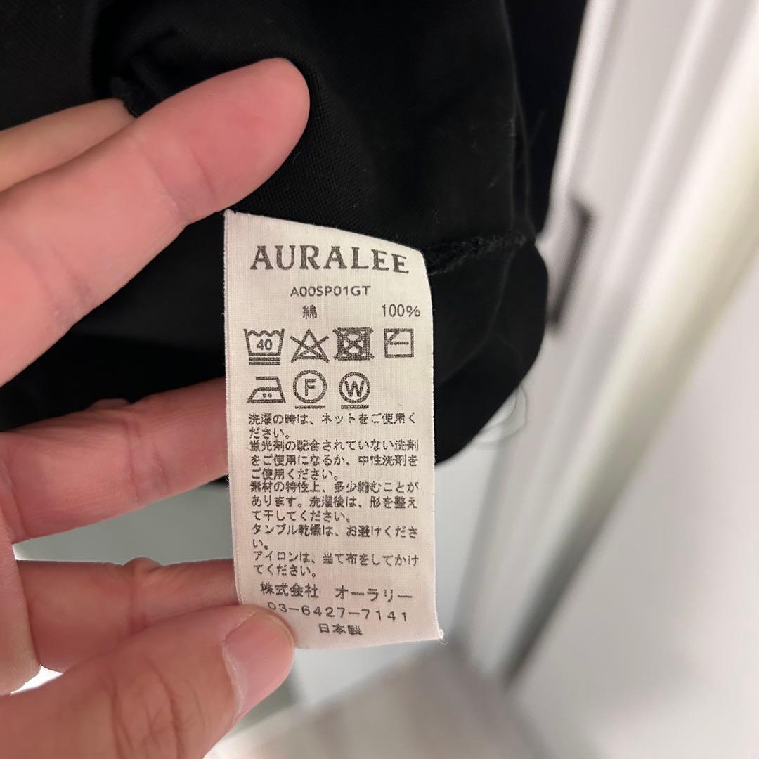 AURALEE ブラック長袖カットソー サイズ5