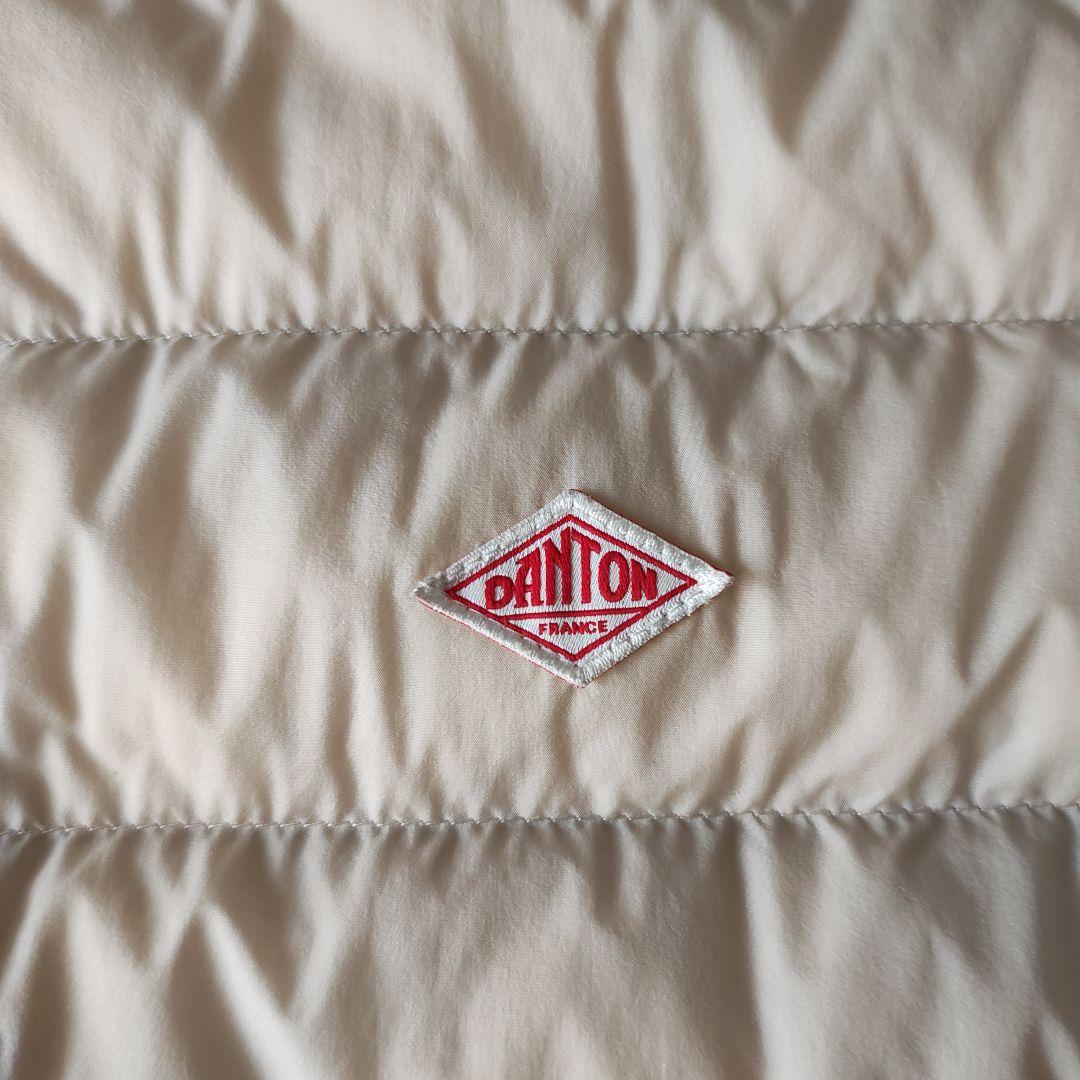 ダントン　インナーダウン　ジャケット　36　オイスターホワイト