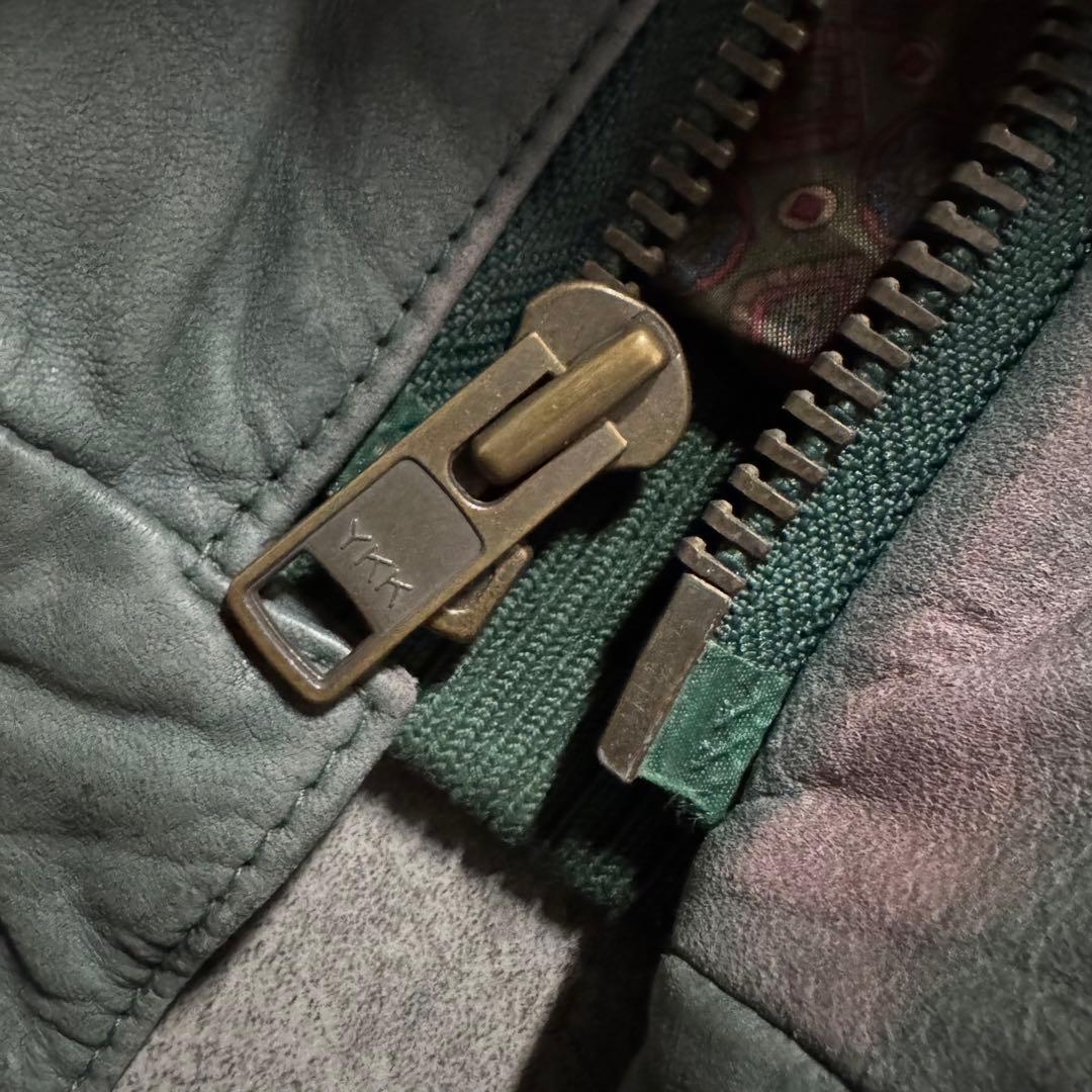 【希少カラー】80s vintage フライトジャケット　A-2 本革　短丈　M