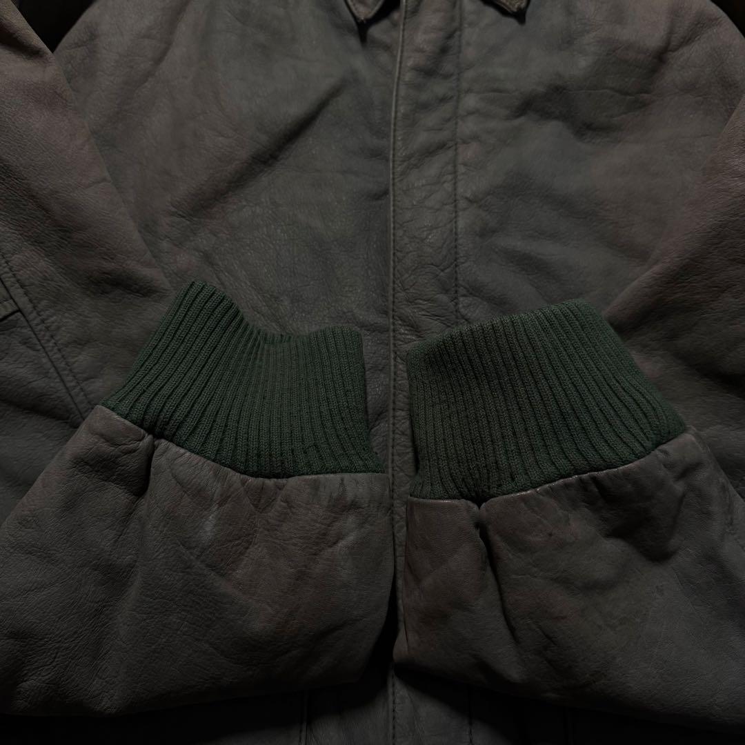 【希少カラー】80s vintage フライトジャケット　A-2 本革　短丈　M