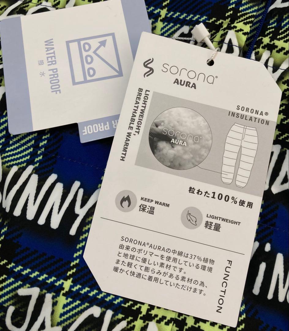 新品 パーリーゲイツ ジャックバニー リバーシブル中綿ベスト(4)M/ライム