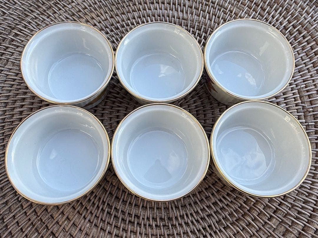 イングランド製　ロイヤルウスター　白　食器　デザートカップ 6個セット 日本製