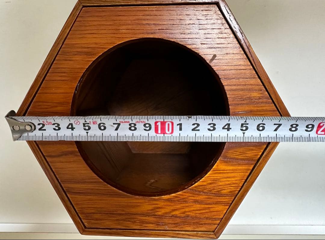 桜皮細工 樺細工 天然木 木製 ゴミ箱(チリ箱)18cm×18cm×21cm