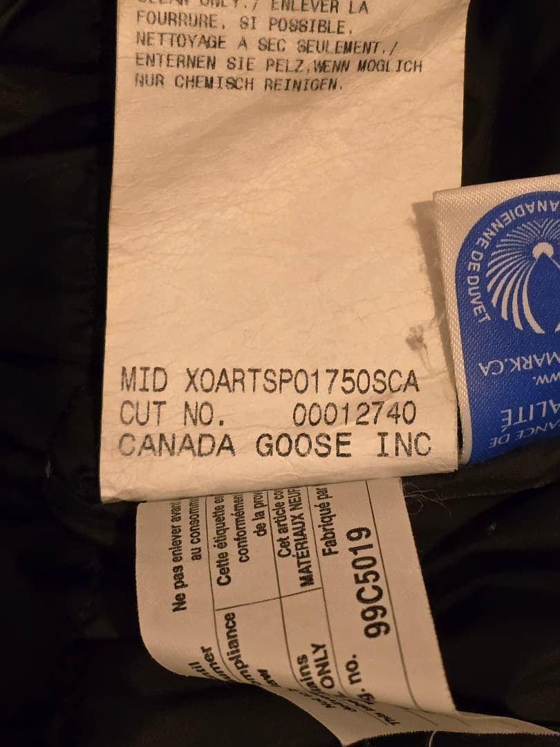 カナダグース　ブロンテパーカ　ダウンジャケット　ブラック　M
