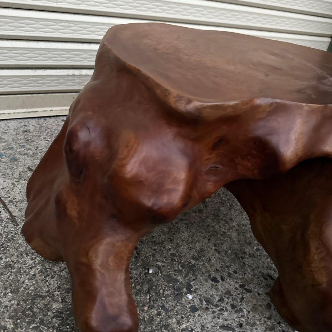 瞬間的お値下げ❣️無垢材 自然形状 木の花台