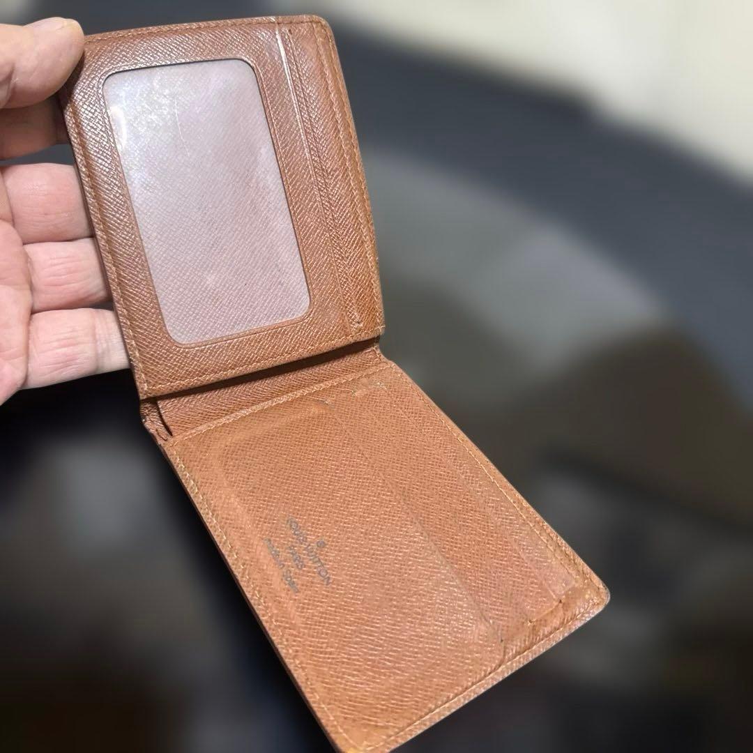 19☆優良品☆モノグラム♪免許&カード入れ☆2つ折り財布