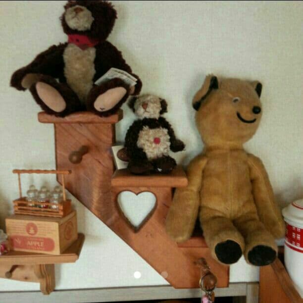 SOLD  OUT!ハンドメイド　カントリーなハートのシェルフ