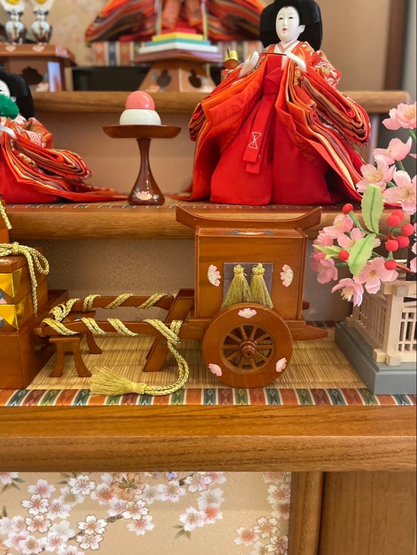 久宝堂　雛人形　3段　木目　段飾り　ひな人形　松屋町