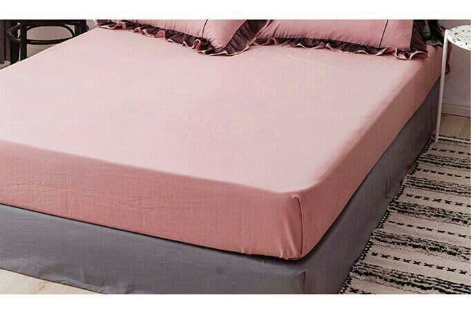 ◇新品◇エレガント肌触り綿 柔らかい ベッドスカート ダブル 4点セット