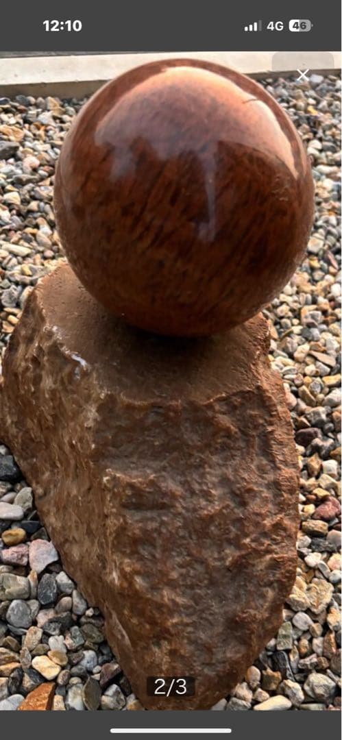 佐渡赤玉石 天然石 オブジェ 製装飾球体 激安