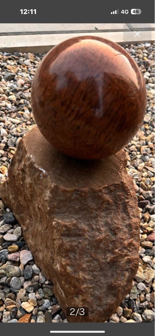 佐渡赤玉石 天然石 オブジェ 製装飾球体 激安