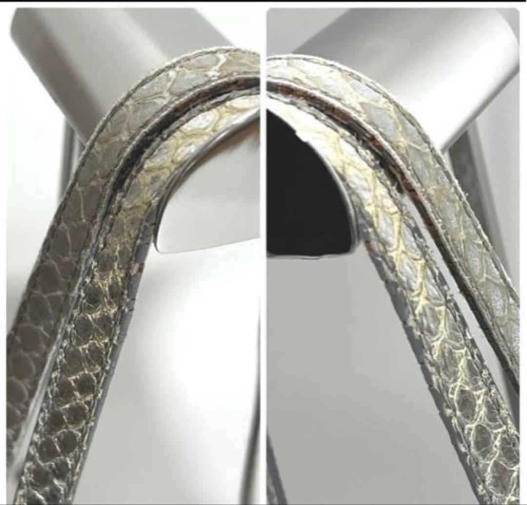 【美品】 JIMMY CHOO スター柄 レザートートバッグ ホワイト