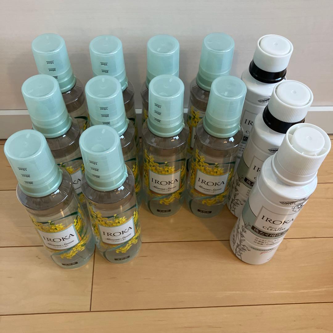 570【新品】イロカ フレアフレグランス 洗濯洗剤3 柔軟剤 ミモザサボン10