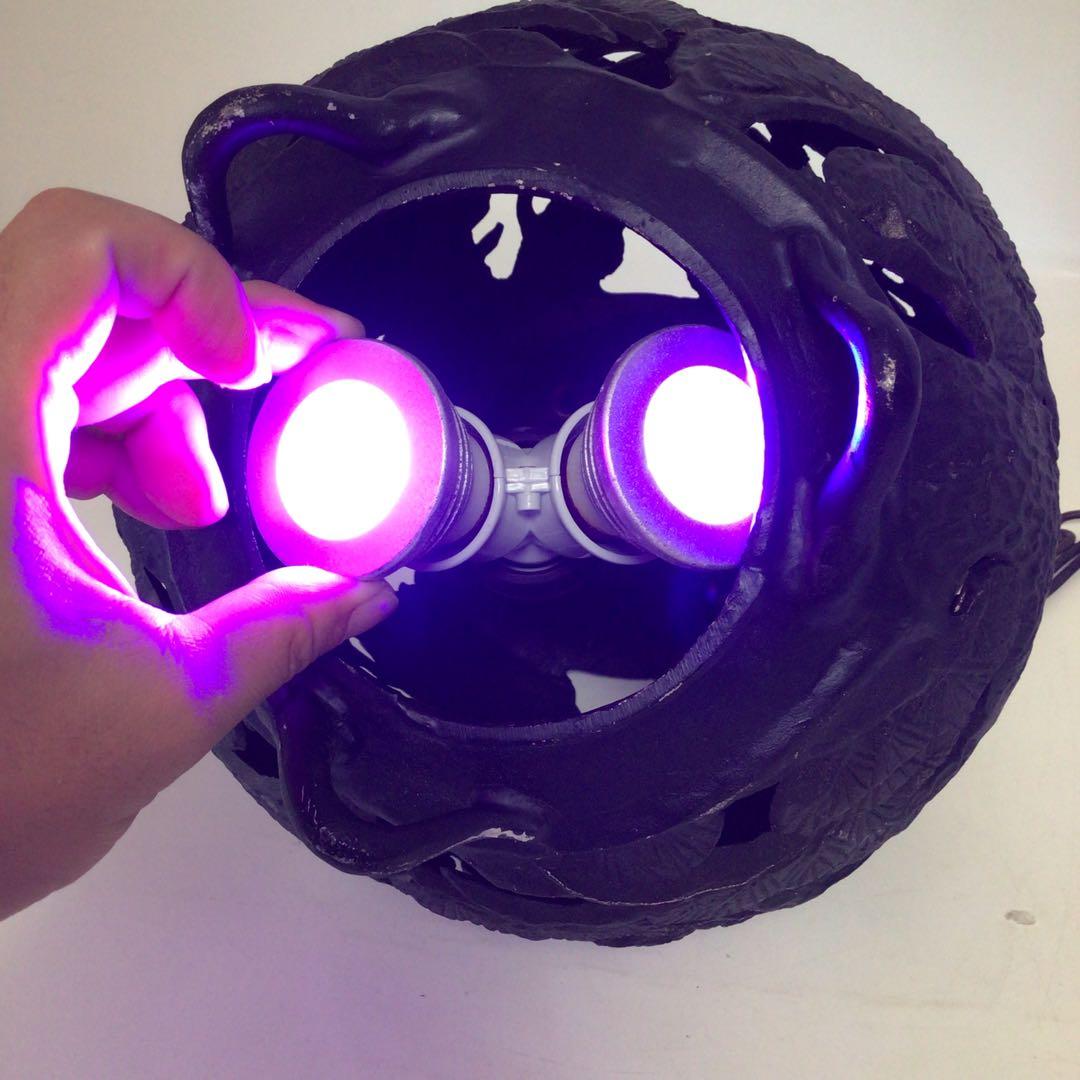 松透丸形吊灯篭 アンティーク ライ トランプ 丸形　鋳鉄製透かし彫りランプ