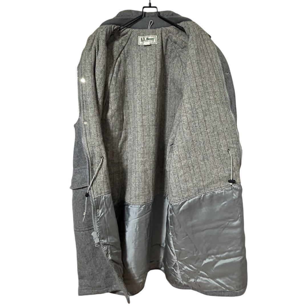 訳あり品】USA製　エルエルビーン　ウール　ストームコート　一枚袖　シンサレート