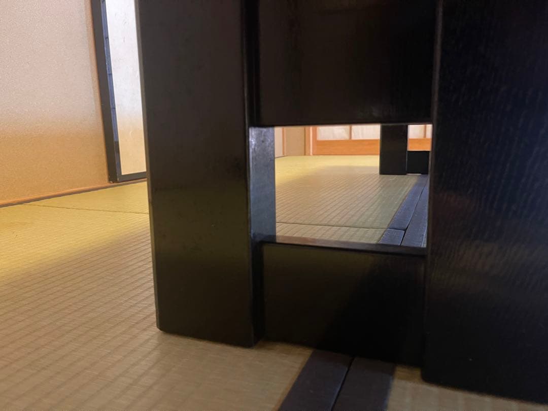 最高級　森繁家具　モリシゲ　うるし朱塗り　座卓