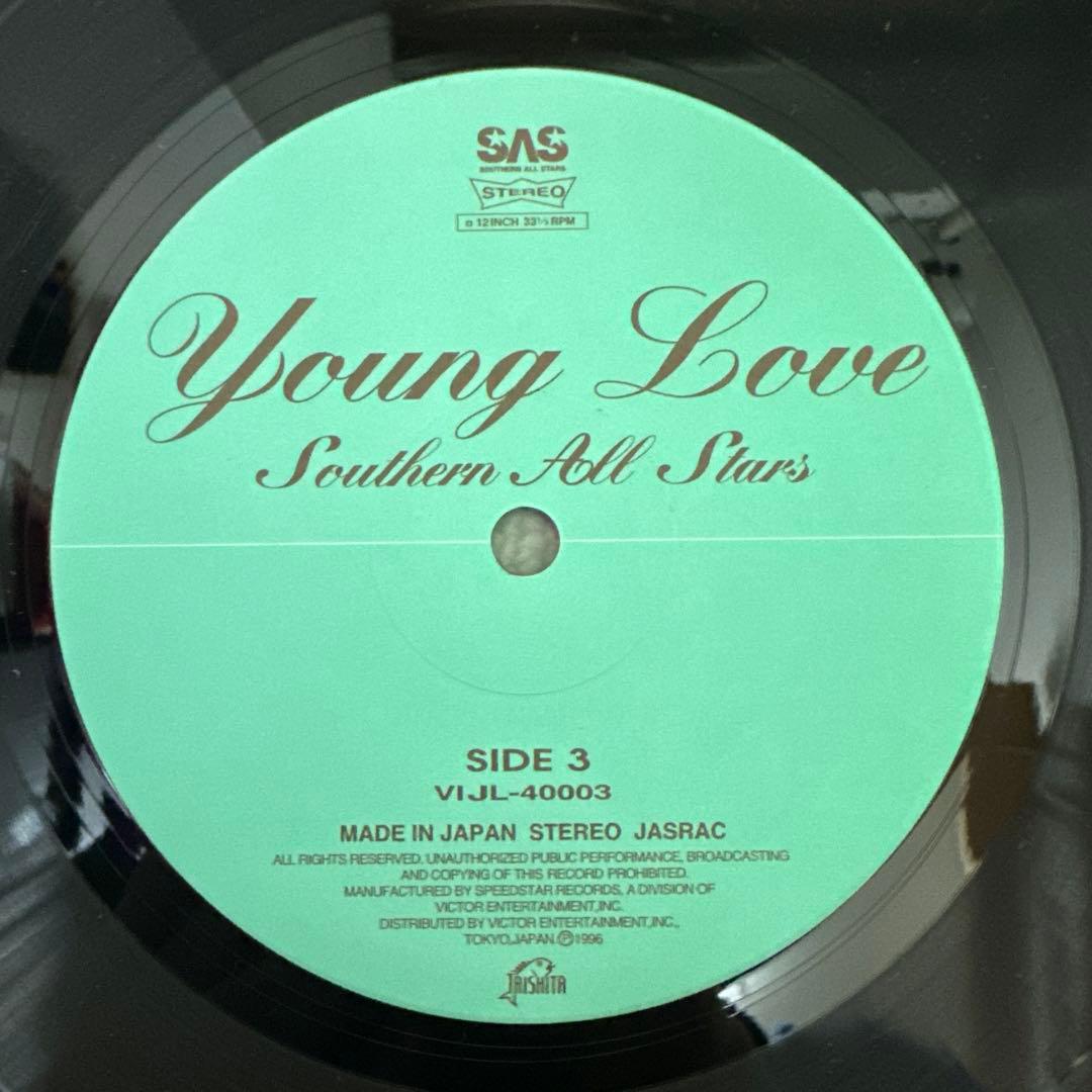 Southern All Stars『Young Love』LP レコード