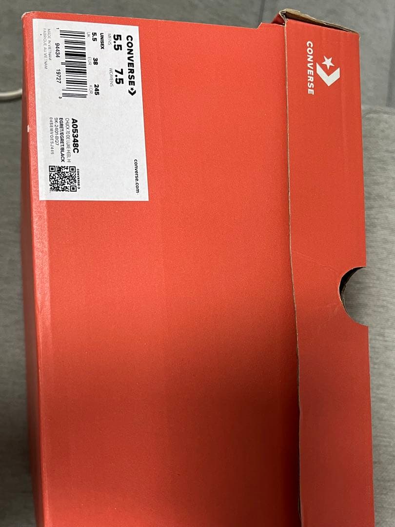 日本未発売コンバース　チャックテイラー ヒールハイカット 韓国　厚底コンバース