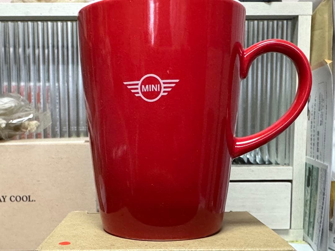 MINI レッドトートバッグ 、ポーチ、折りたたみ傘、マグカップ