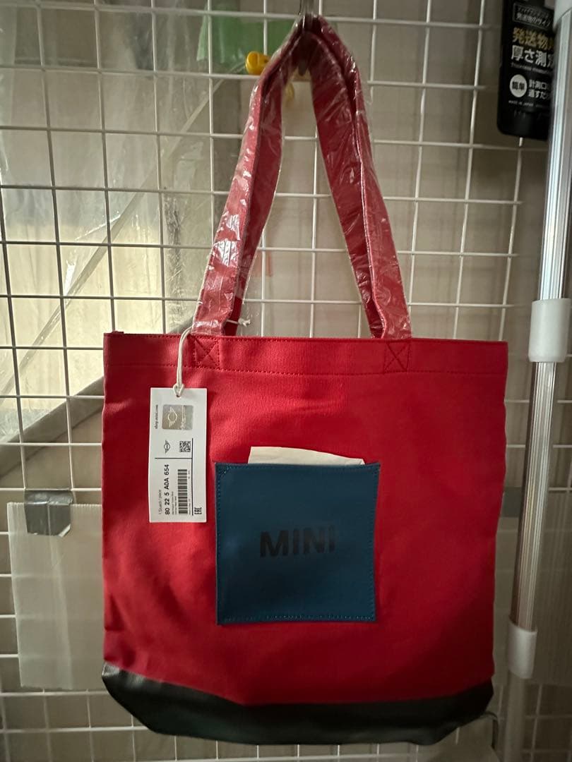 MINI レッドトートバッグ 、ポーチ、折りたたみ傘、マグカップ