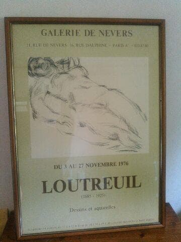 ルートレイユ　展示会ポスター　フランスポスター　額