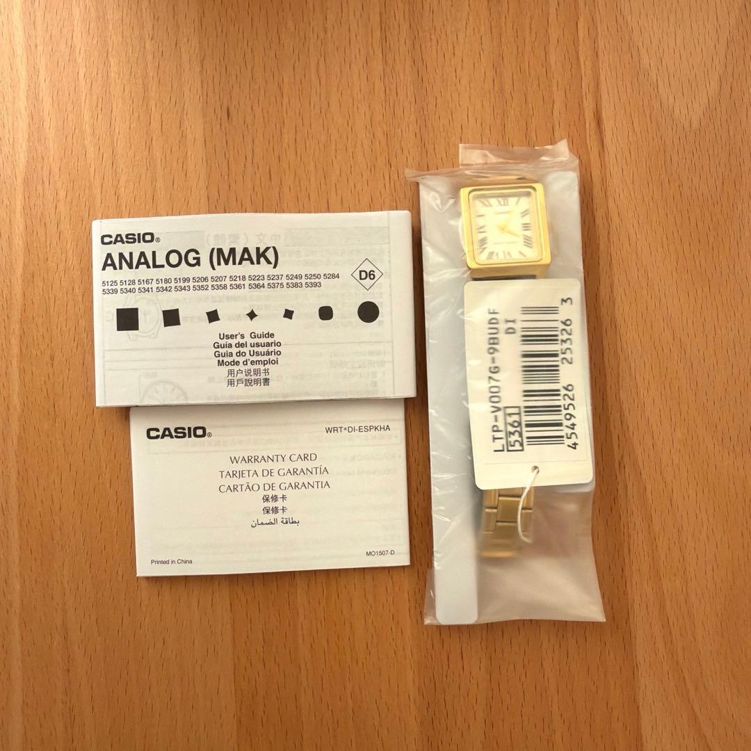 新品未使用　カシオ　腕時計　LTP-V007G-9B CASIO ゴールド　金