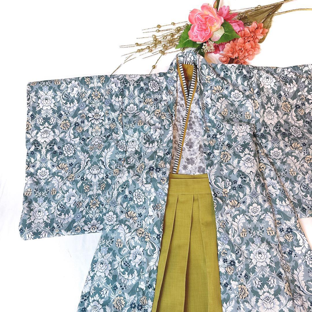 ◯七五三にオススメ◯爽やかライトブルーがオシャレな羽織り袴　100〜110