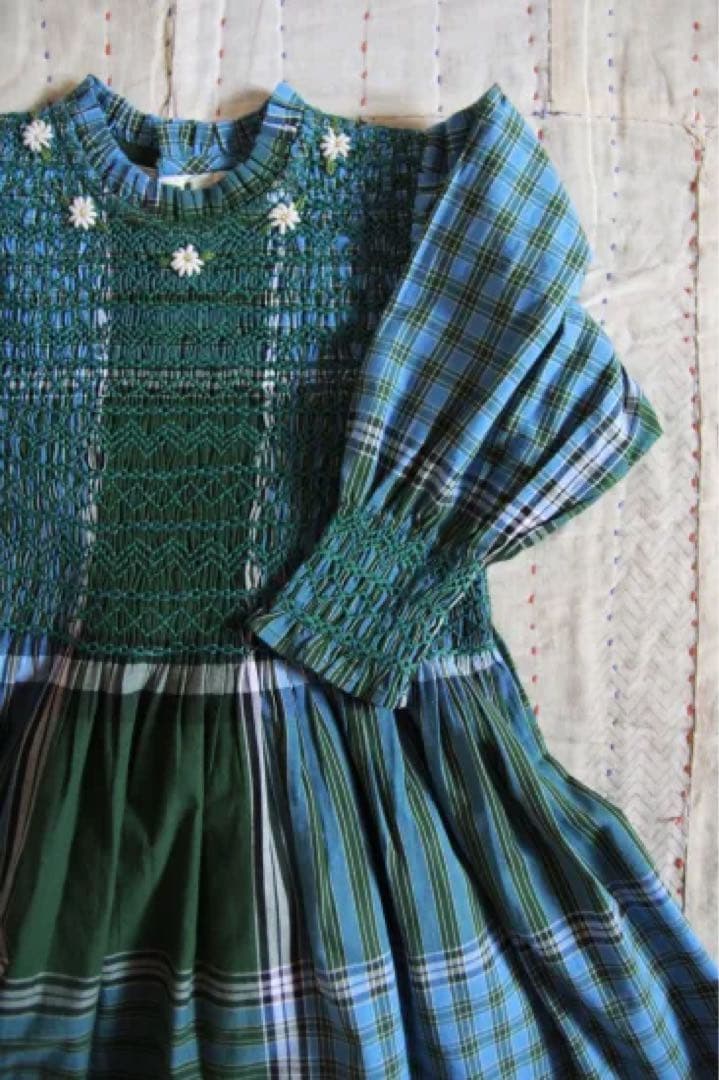 ワンピース Bonjour diary HANDSMOCK DRESS 6Y