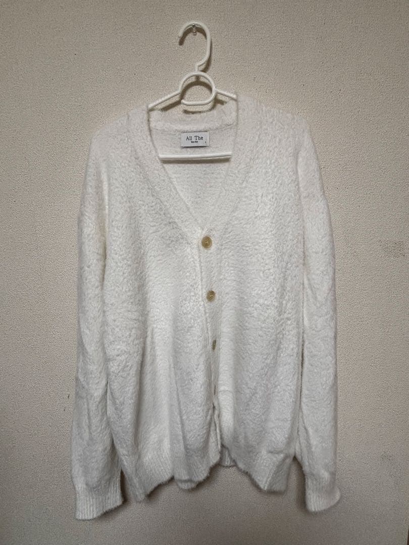 Radiant RADIANT Mohair cardigan カーディガン　白