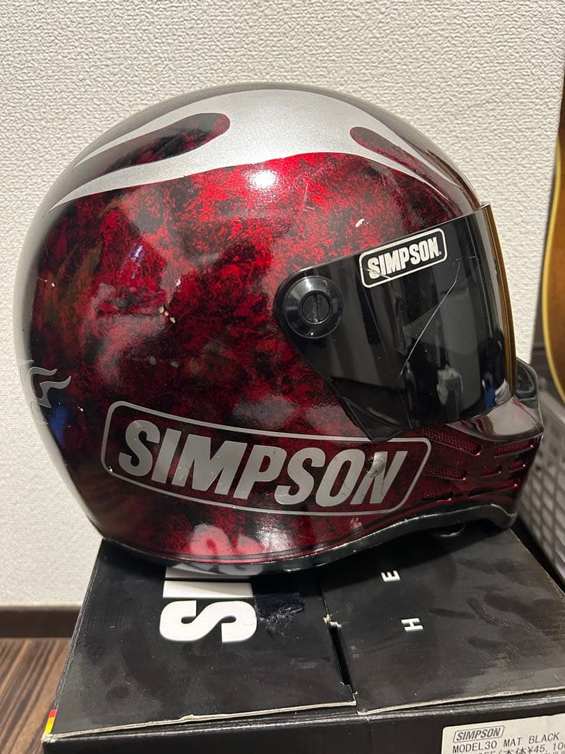 simpson m30 ヘルメット　カスタムペイント