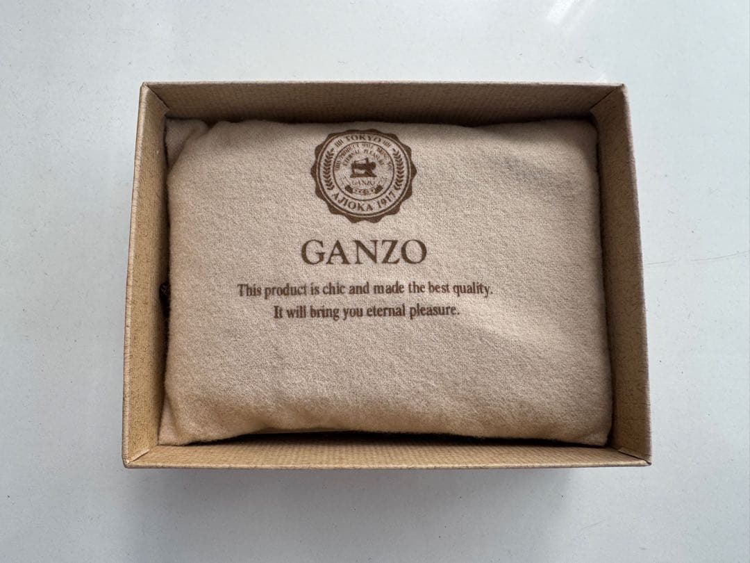 GANZO ブラック レザー ケース