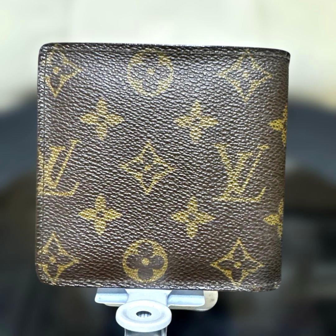 ⑥☆美品☆モノグラム♪マルコ☆2つ折り財布★ポケットあり