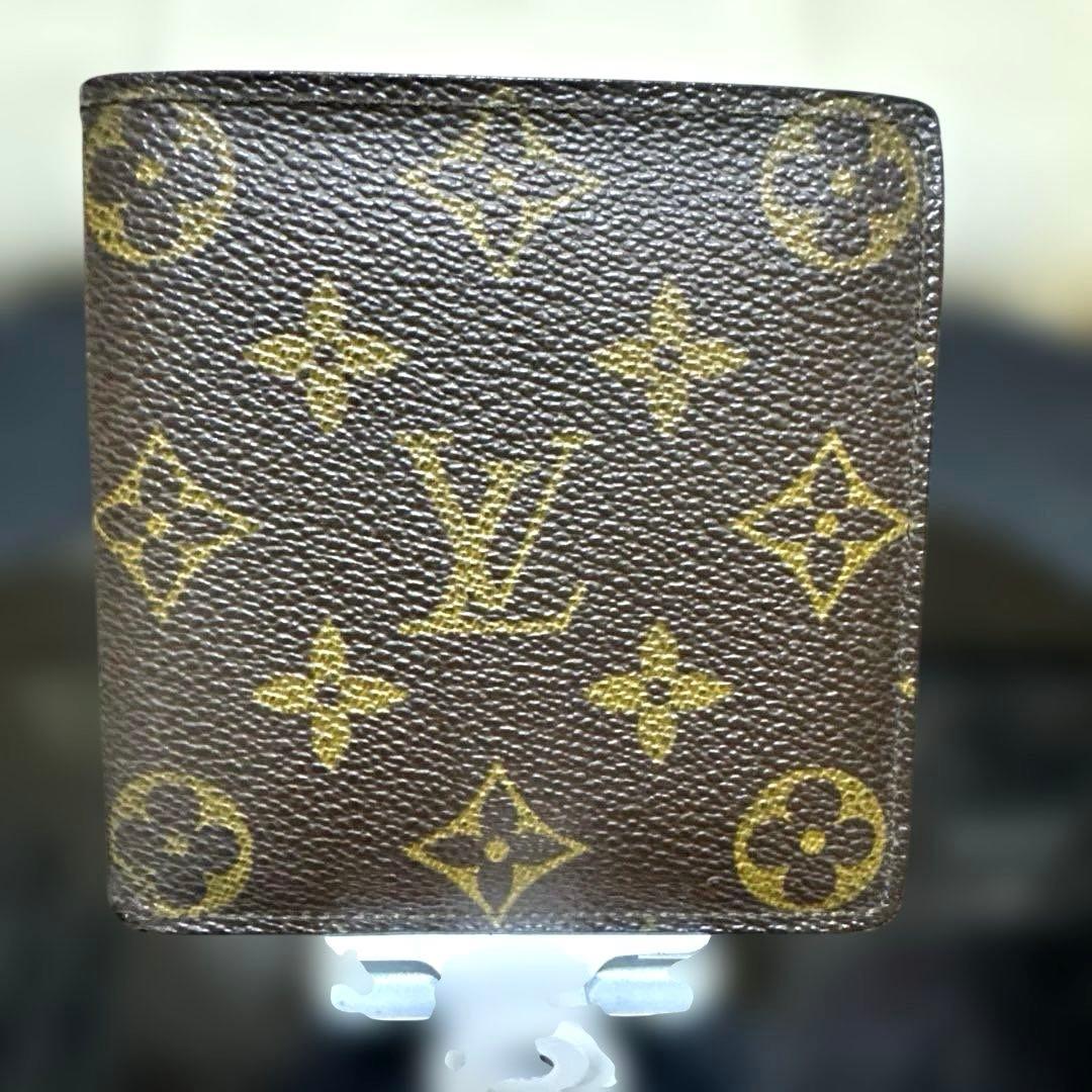 ⑥☆美品☆モノグラム♪マルコ☆2つ折り財布★ポケットあり