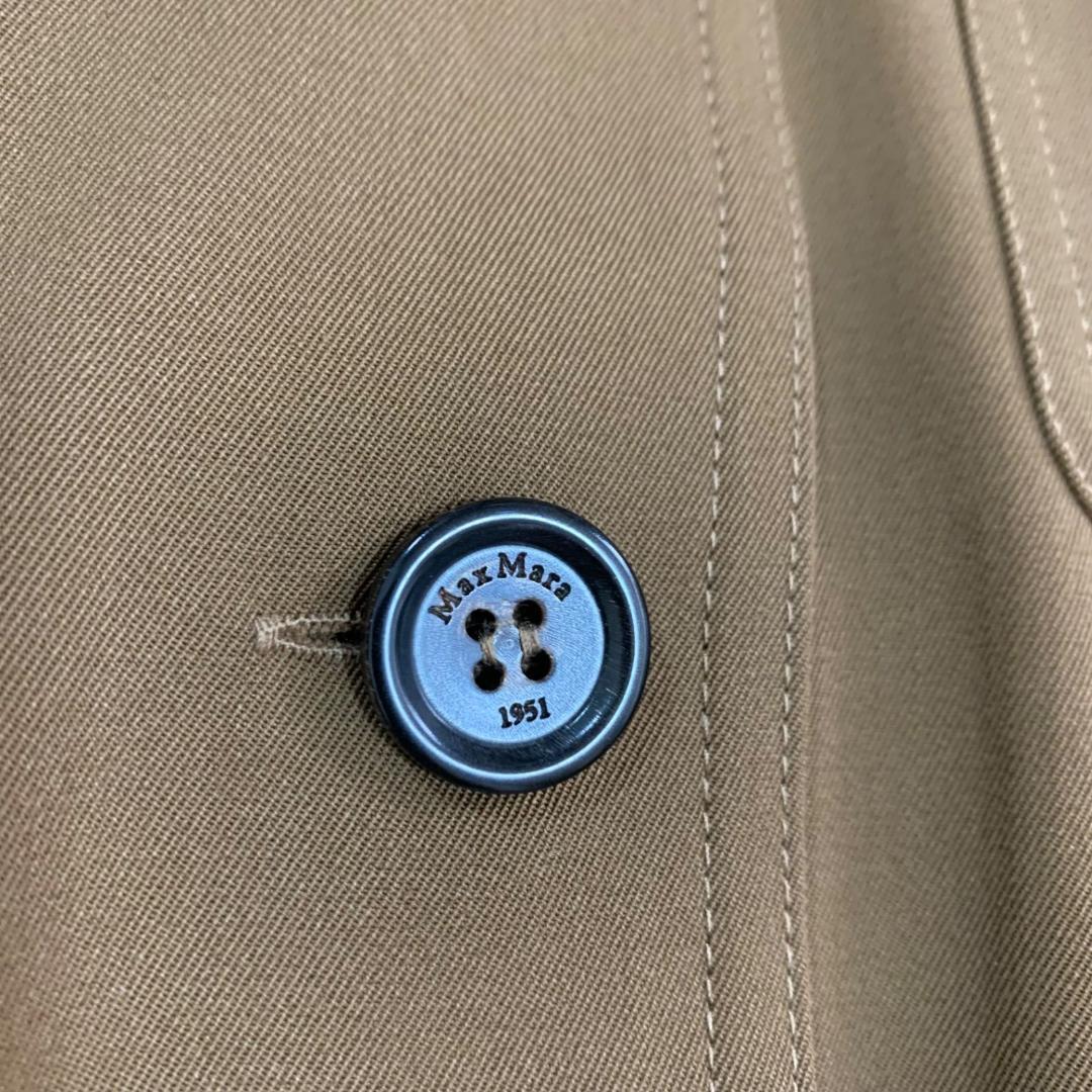 17529✨24年 マックスマーラ ジャンプスーツ ウール 36 S ブラウン