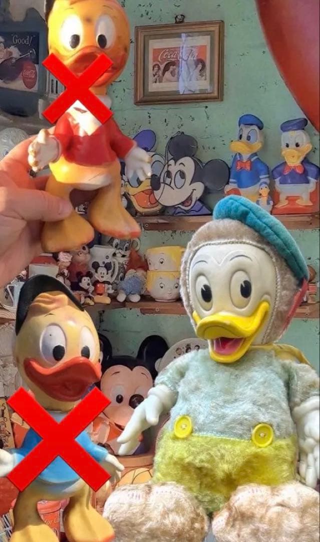 希少！当時物ドナルドダック アンティークドール 昭和レトロ　ディズニー