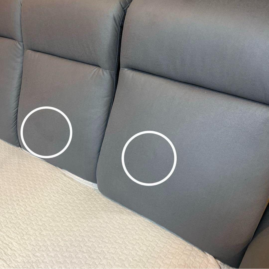 美品✨今だけ限界値下げ‼️ニトリ　三人掛け電動リクライニングソファ　グレー