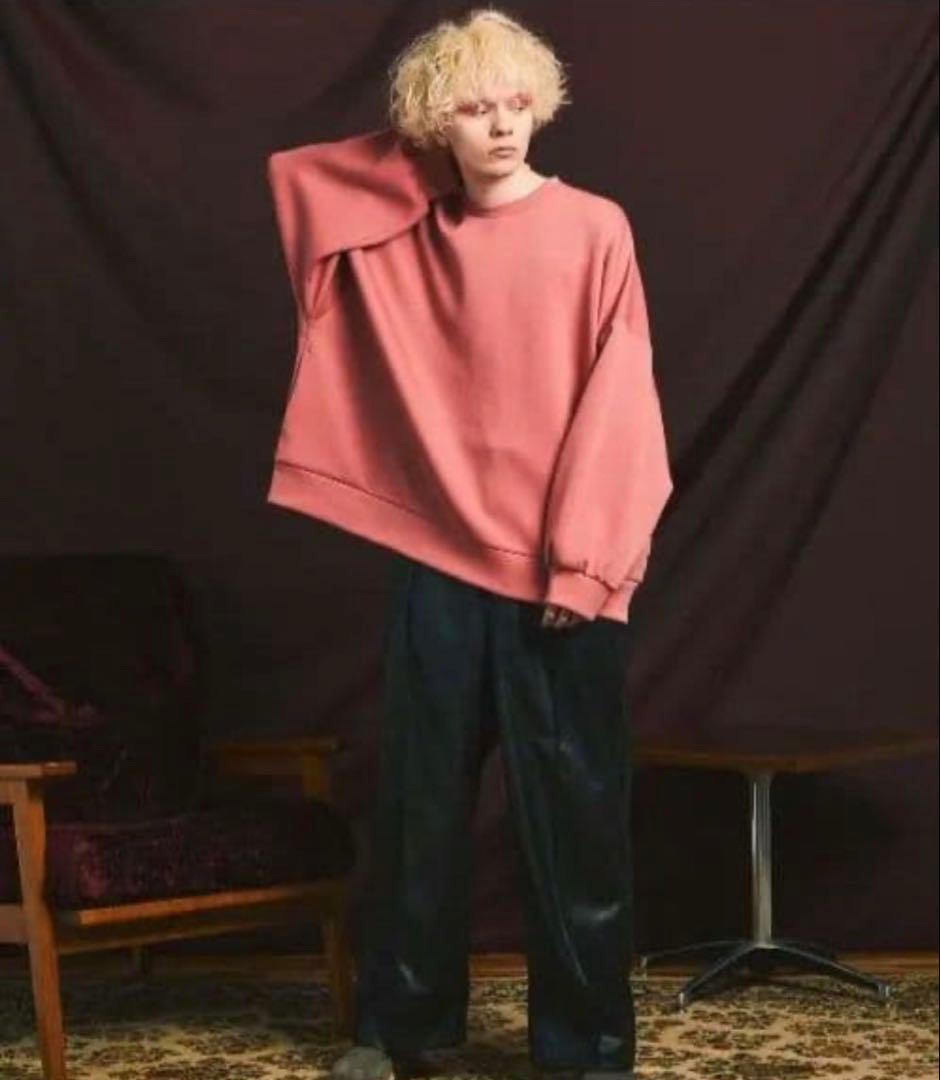 ロイヤルレザーワンタックイージーワイドパンツ【MAISON SPECIAL】