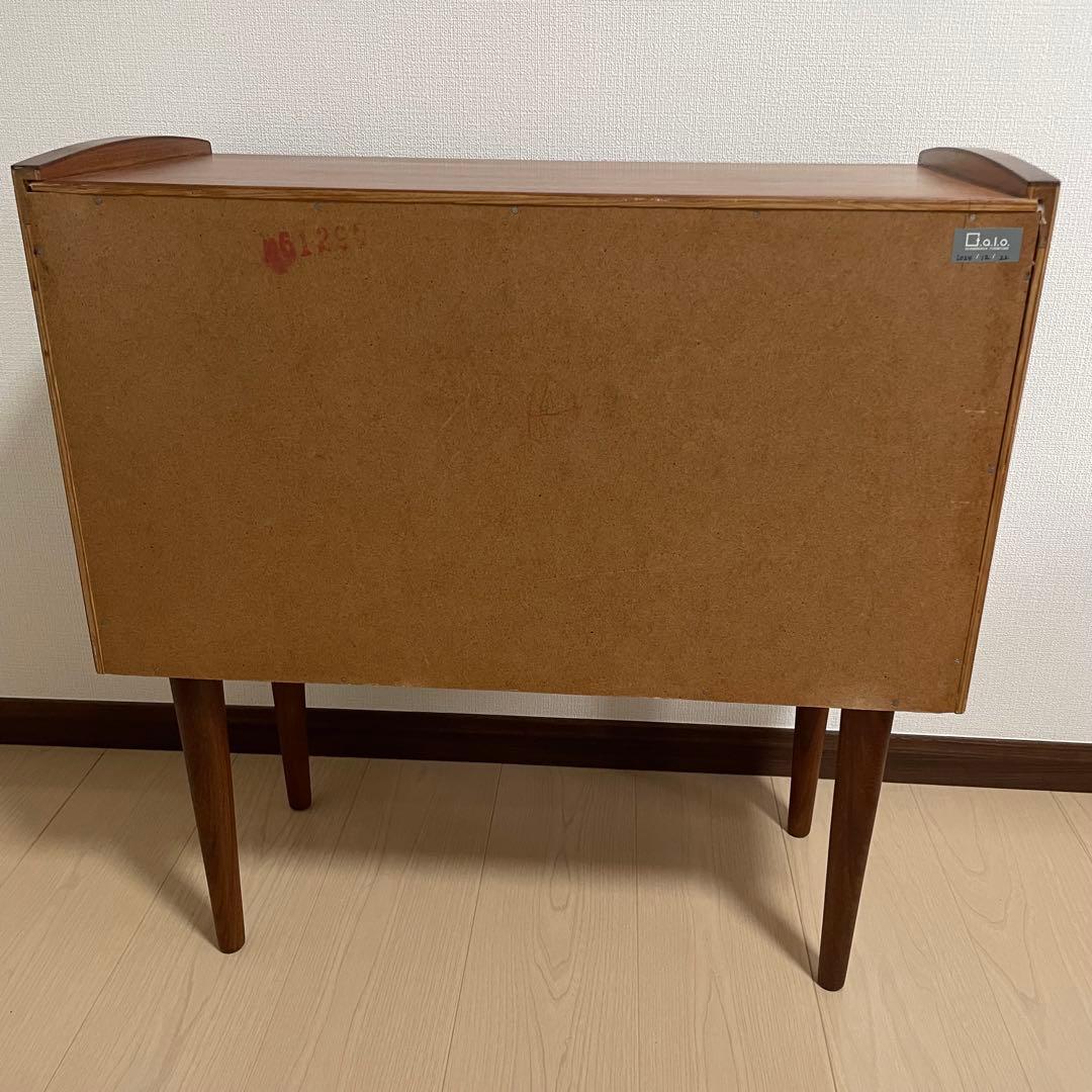 北欧　ヴィンテージ　3段チェスト　チーク