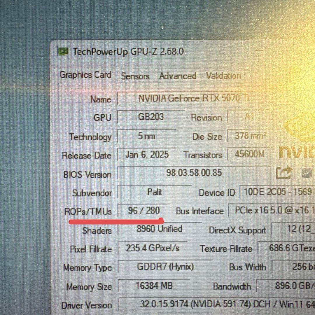 【電源付き】Palit RTX5070Ti GamingPro-S