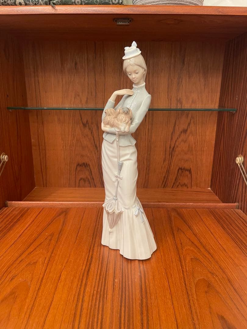 LLADRO リヤドロ　仔犬とお散歩　サイン入り