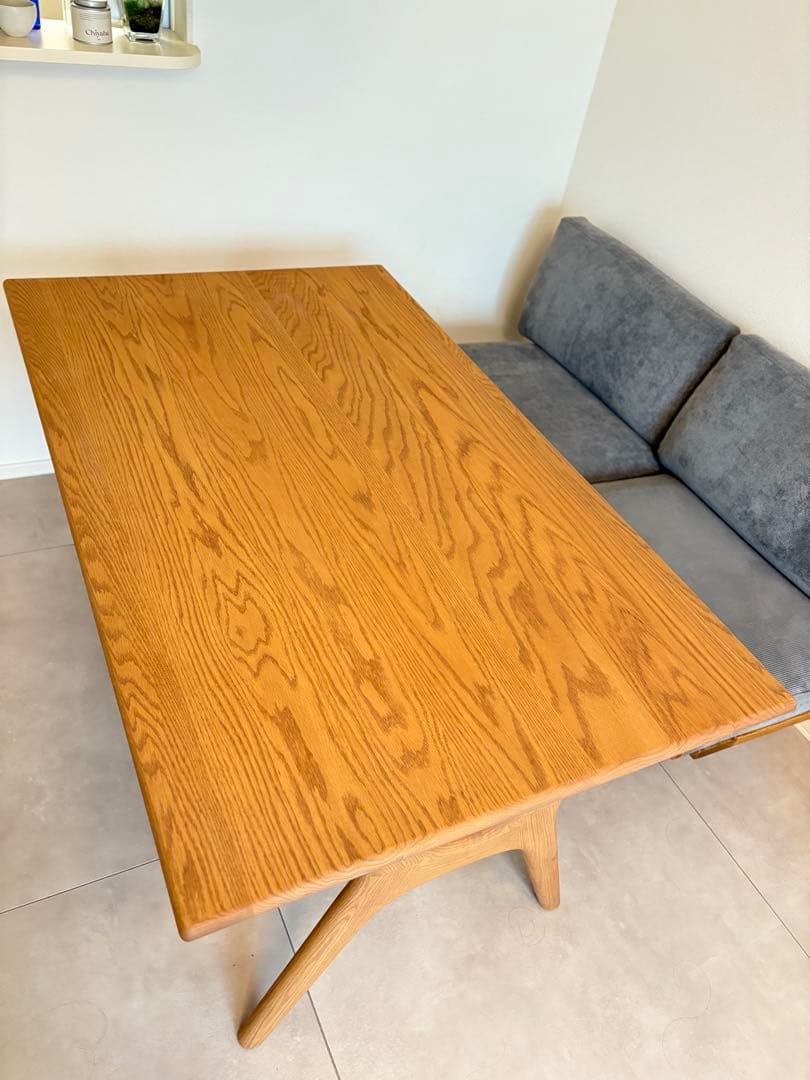 値下 北欧 リビングダイニングテーブル オーク材 4人掛け 四角 筑波産商