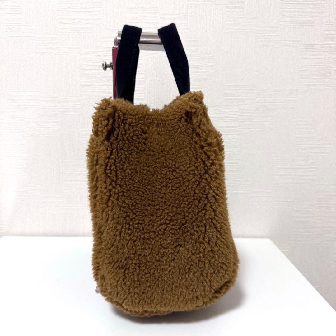 【美品】ヴィオラドーロ ELMO エコファー ムートン 2way トートバッグ