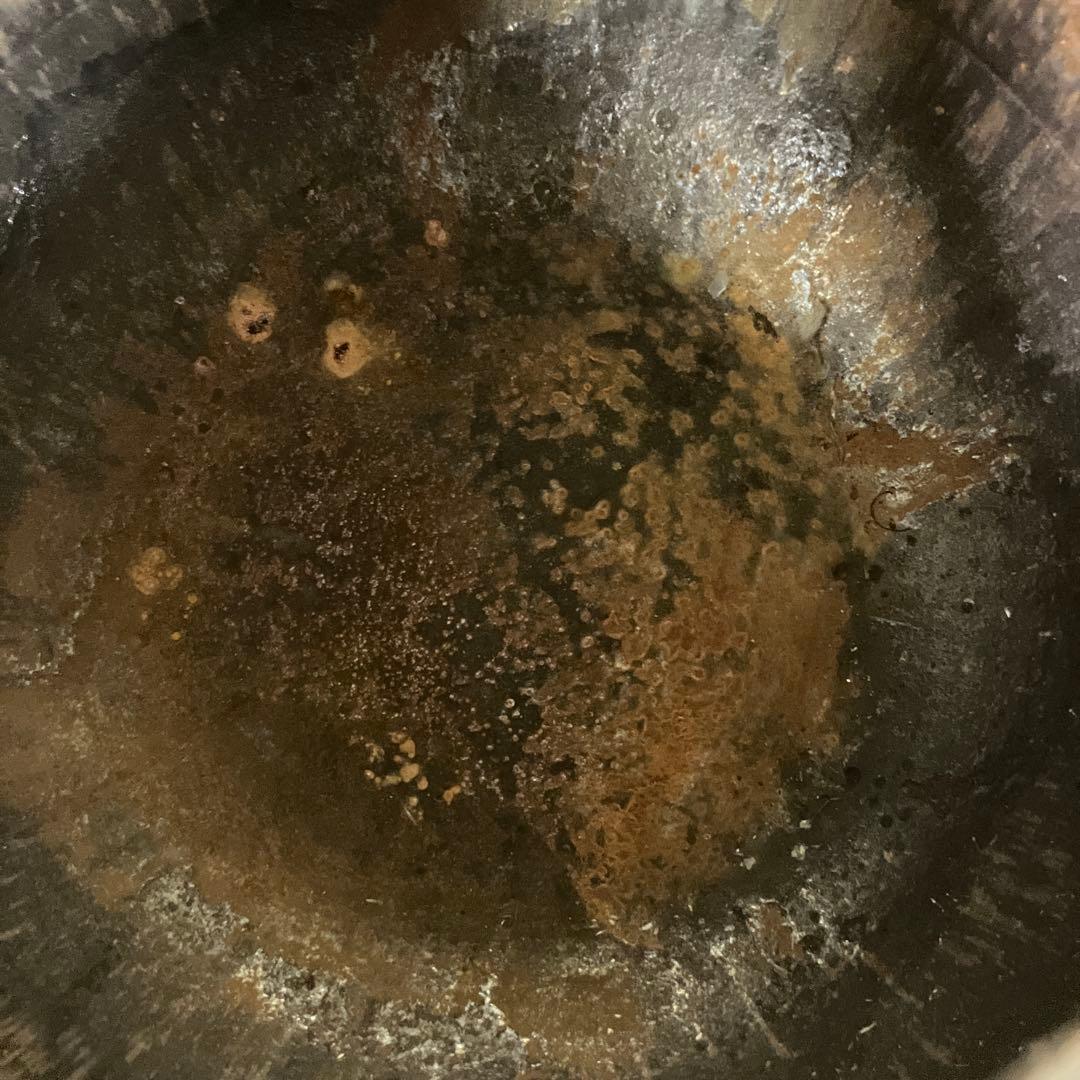 E-1 昭和レトロ 当時物 古道具 伝統工芸品 鉄瓶 松葉紋様 霰 丸型 やかん