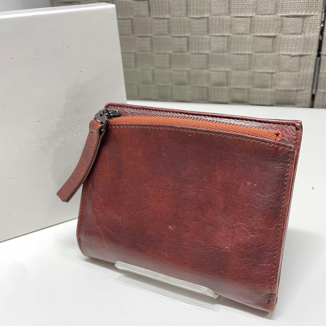 ま*つ様 MAISON MARGIELA ブラウン 二つ折り財布 カードポケット