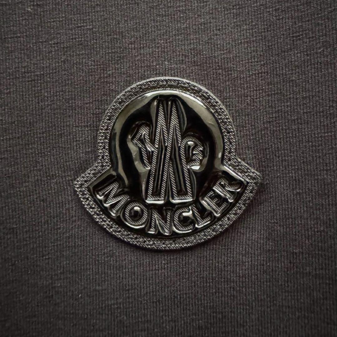 【モンクレール】ワンピース　チュニック 140cm　黒　長袖 ロゴ　フリル