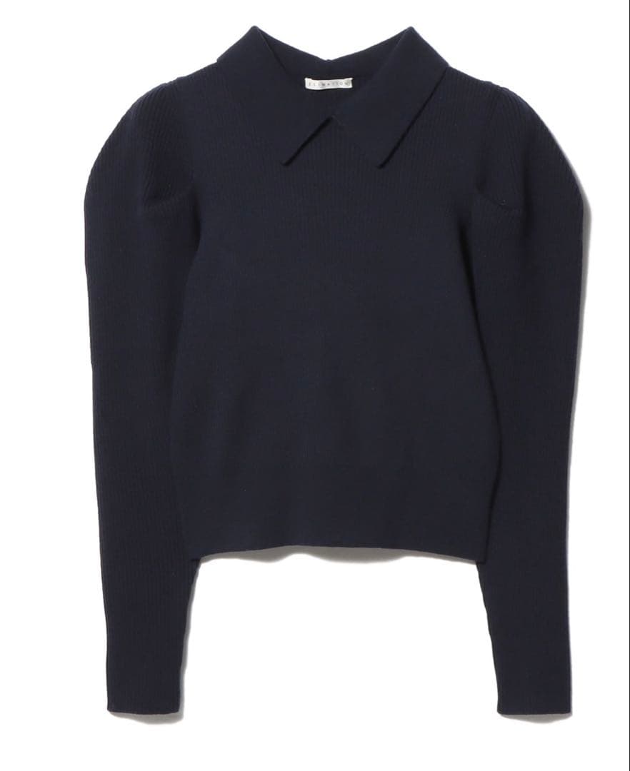 エストネーション♡襟付きパフスリーブニット